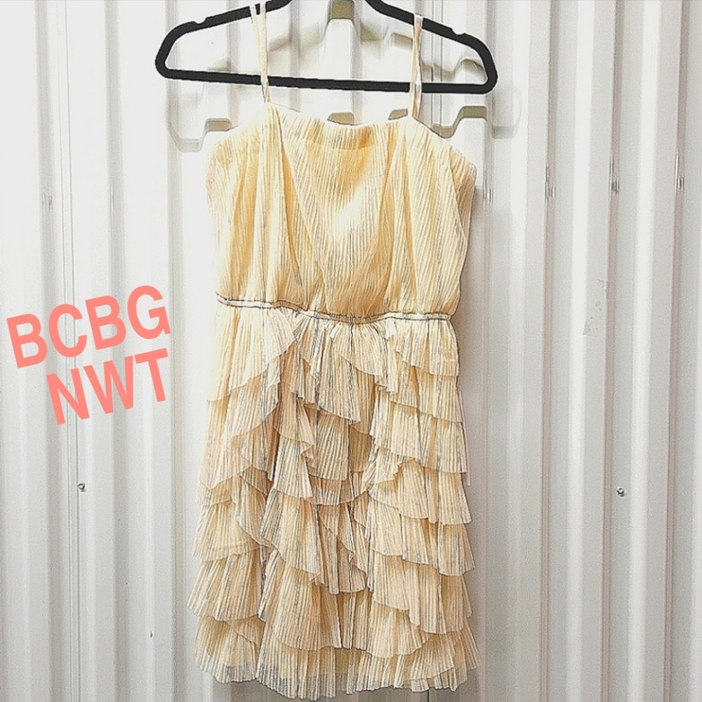 NWT BCBGeneration Popover Multilayered Ruffles flounce mini dress - Picture 15 of 15